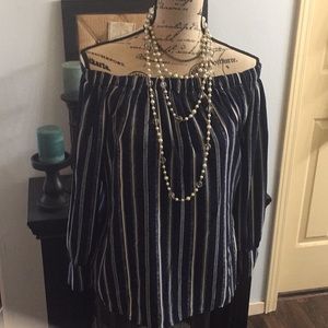 Cute off shoulders blouse